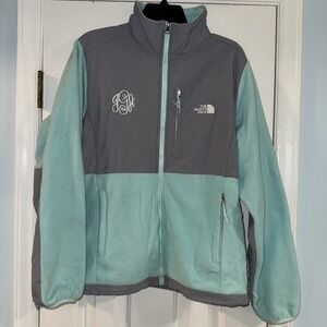 Vintage The‎ North Face Womens Polar Fleece Full Zip Jacket Size Large Sea Green